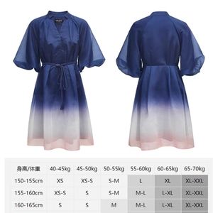 Vero Moda Blue Pink gradient wrap dress